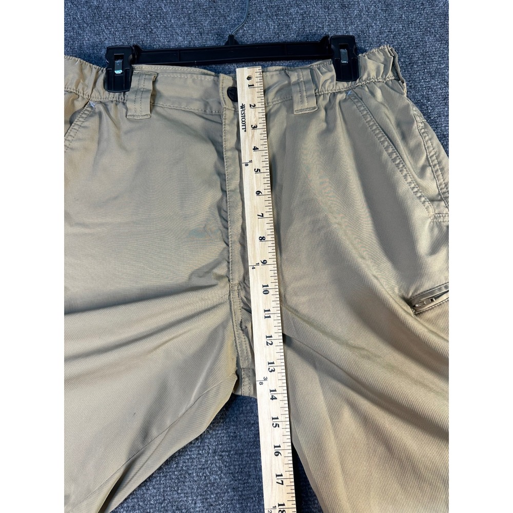 Wrangler Mens Outdoor Performance Shorts Khaki Tan Size 32 Hiking Utility - Picture 7 of 12
